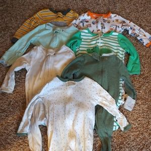 6-9 Month Boys Footed Pajama Lot